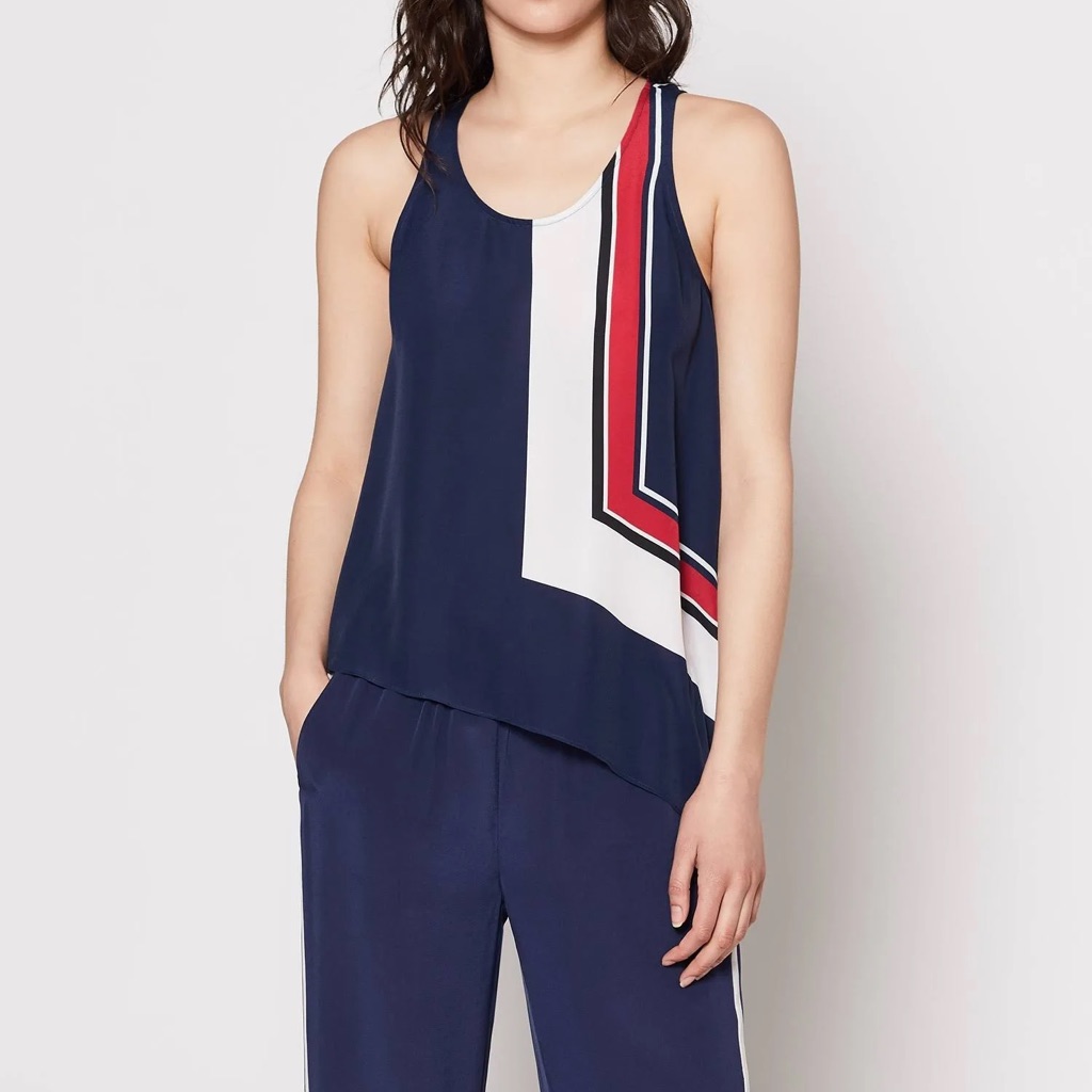 Joie Edweina Asymmetric Tank Top Size Large